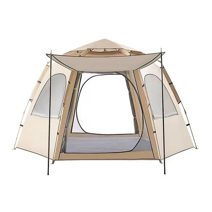 Shipshape 원터치텐트 야외 육각 텐트 백패킹텐트 캠핑그늘막텐트 햇빛을가리다 비를막다텐트 2~4인용 5~8인용