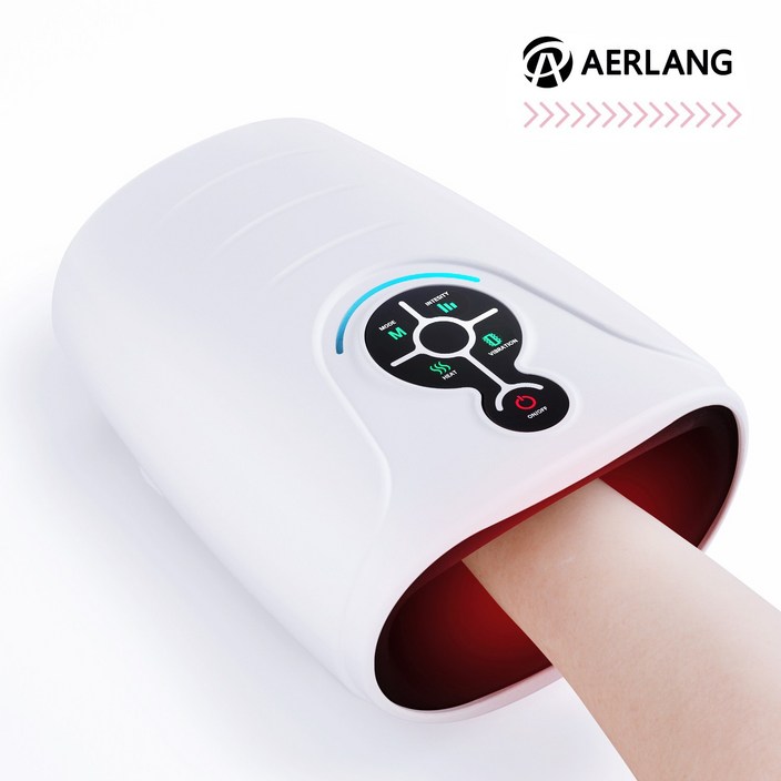 AERLANG 손 손목 마사지기무선 핸드 케어 마사지, 공기압 가열 HM08, White AERLANG 손 손목 마사지기무선 핸드 케어 마사지, 공기압 가열 HM08, White