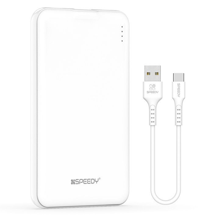 SPEEDY 슬림핏 보조배터리 5000mAh + C타입 케이블