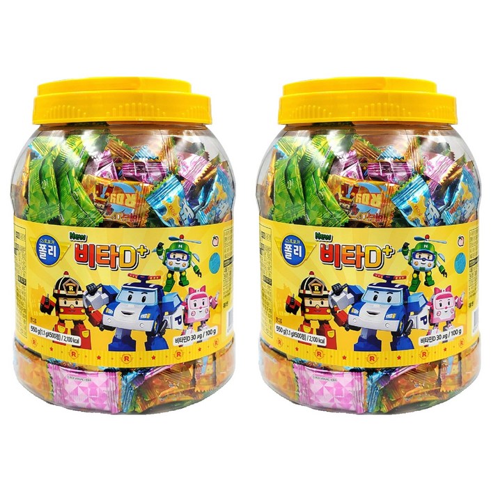 로보카폴리 NEW 비타 D, 500정, 2개