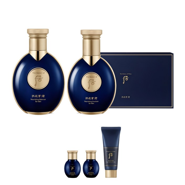 더후 공진향 군 자양 스킨 140ml + 로션 100ml + 스킨 20ml + 로션 20ml + 폼 클렌저 40ml