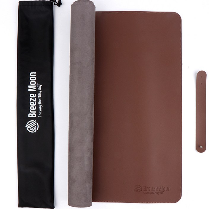 브리즈문 캠핑 가죽 테이블 테이블보  고정 스트랩  파우치