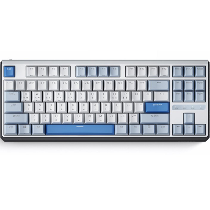 듀가드 블루투스 유무선겸용 텐키리스 핫스왑 키보드, 에코적축, K620W, 적축