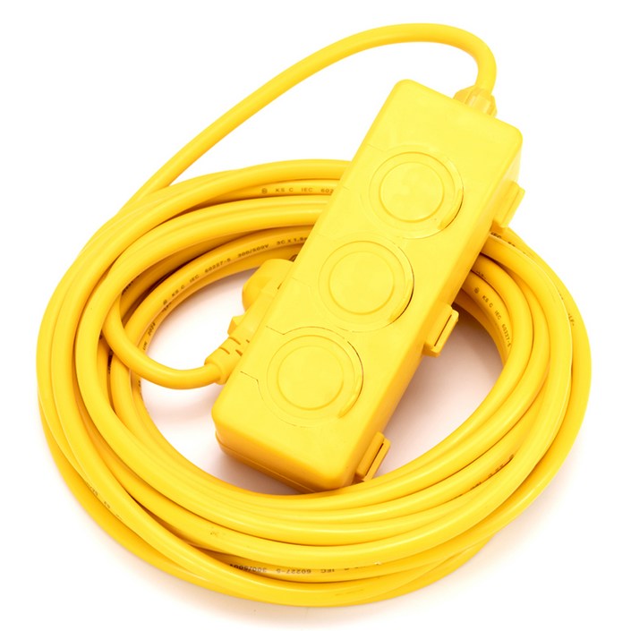 원스탑 산업용 캠핑 전기연장선 멀티탭 3구