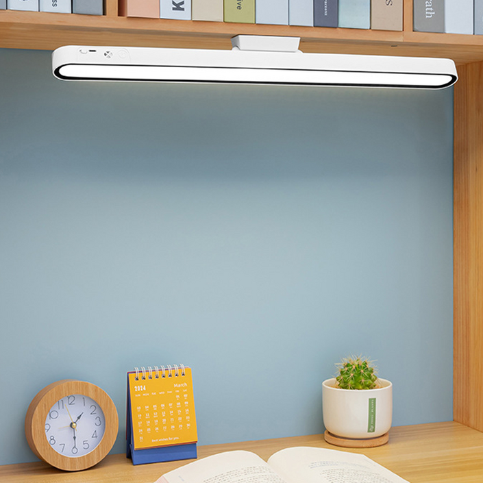 MLD LED 자석 책상스탠드 조명, 와이드블랙라인