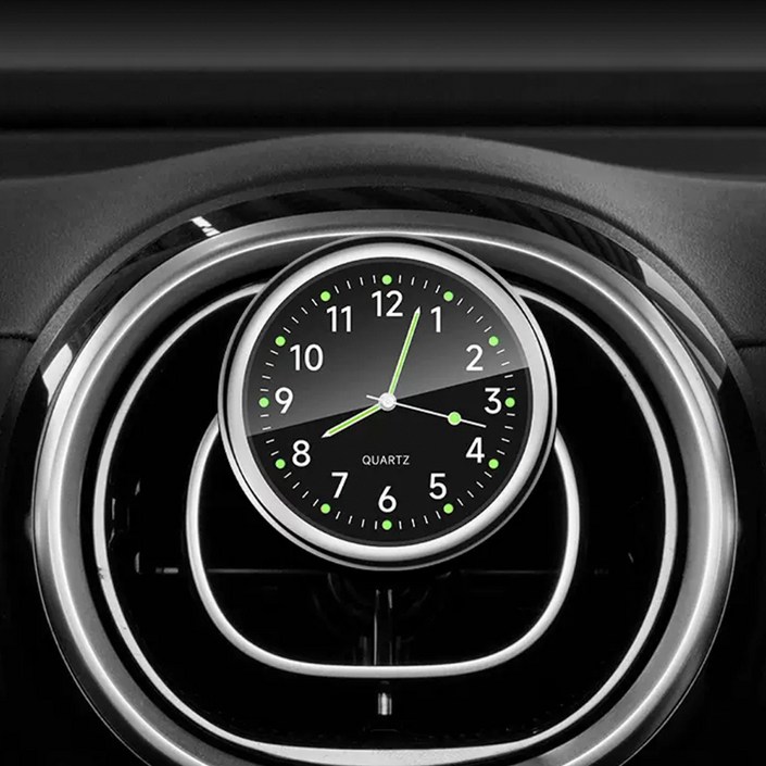 씨티알 2 in 1 모던 차량용 클래식 아날로그 시계