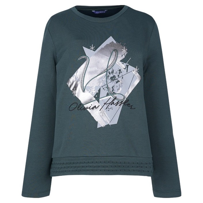 올리비아하슬러 여성용 프린팅 티셔츠 OHCFTS203