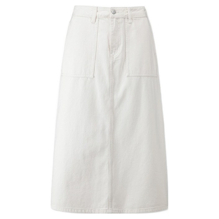 탑텐 여성용 데님 A라인 롱 스커트 MSE4RS2305