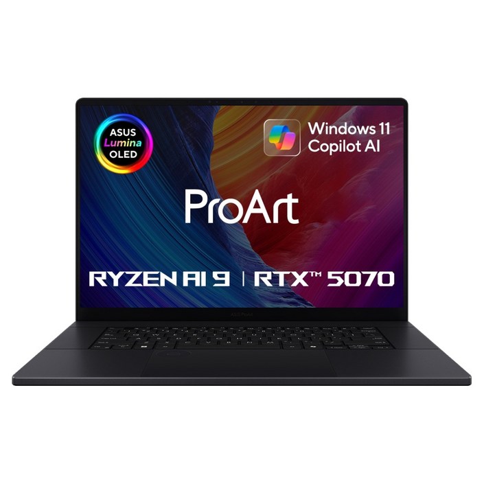에이수스 2025 프로아트 P16 라이젠 AI 라이젠 AI 300 시리즈 지포스 RTX 5070, 나노 블랙, H7606WPME041W, 1TB, 32GB, WIN11 Home