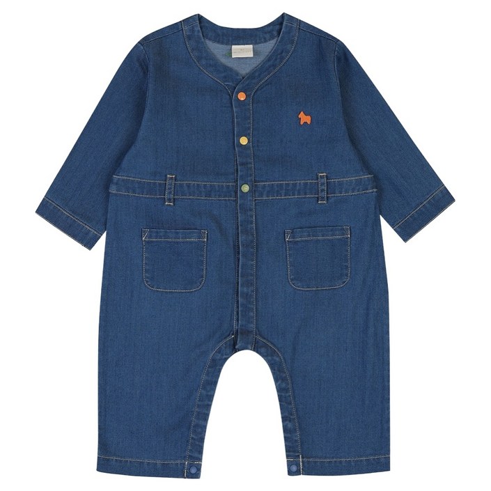 에뜨와 신생아용 선물용 휴고 데님 우주복