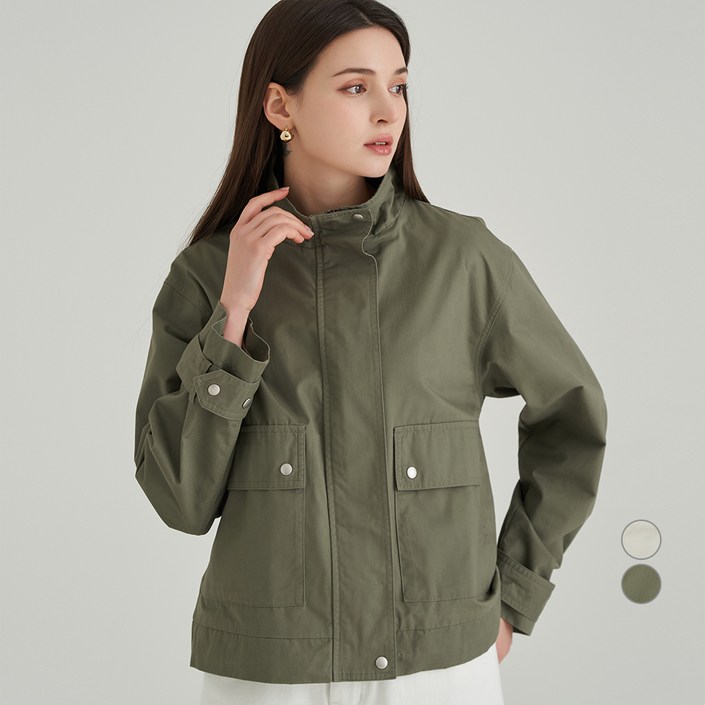 ELLE PARIS 코튼 야상 점퍼 ELLE PARIS 코튼 야상 점퍼