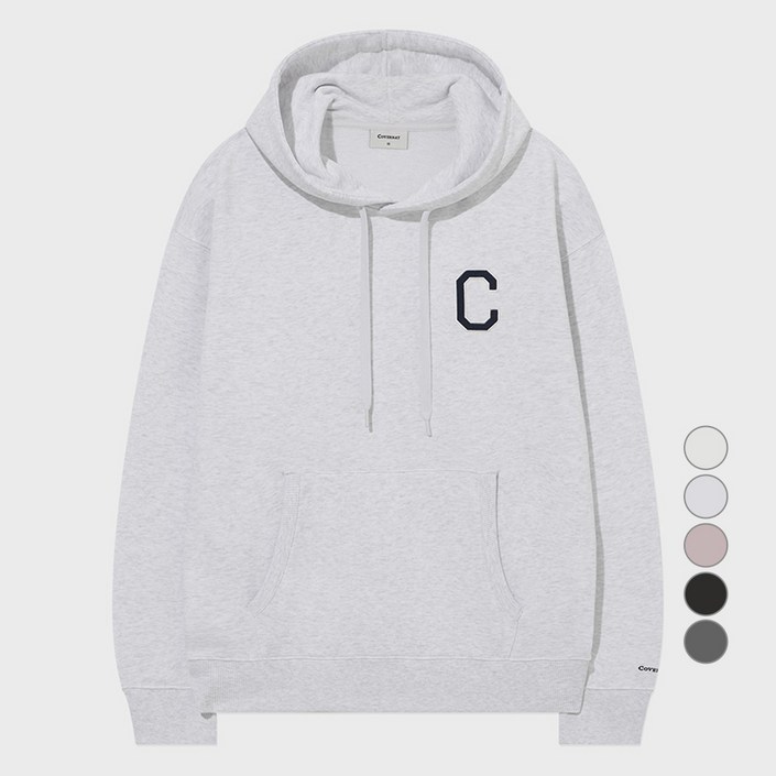 커버낫 남녀공용 C 로고 후드티