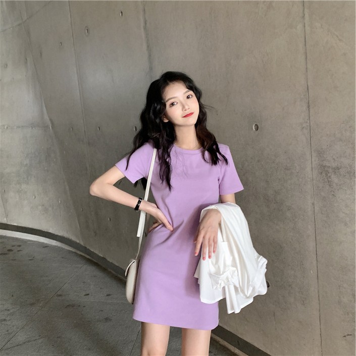 피어니스트 반팔 미니 저지 원피스 피어니스트 반팔 미니 저지 원피스