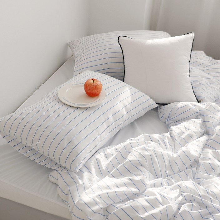 까사베르데 아이리 스트라이프 순면 사계절 이불커버