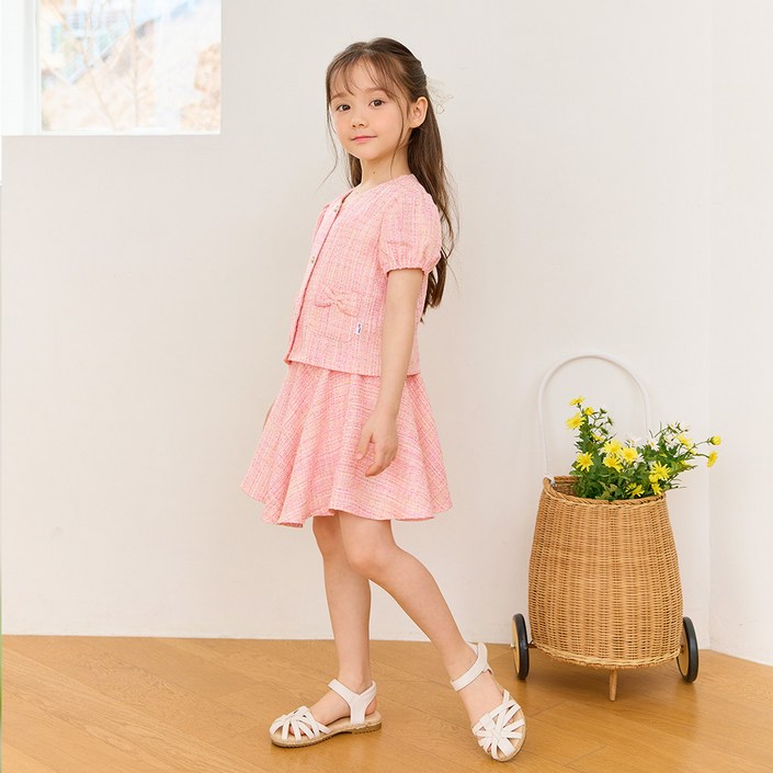 릴리푸리 여아용 리본 트위드 가디건 상하복 릴리푸리 여아용 리본 트위드 가디건 상하복