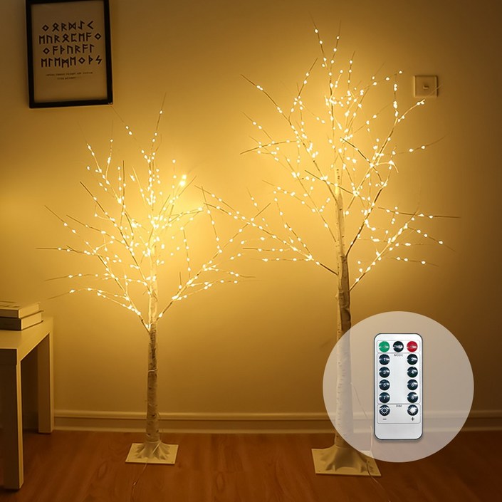 소소147 LED 자작나무 무드등 트리 화이트 대형 특대형 150cm 180cm, 화이트, 1개