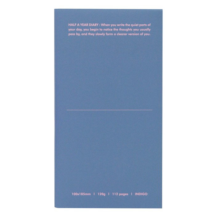 인디고 만년형 기본 6개월 위클리 핸디 다이어리