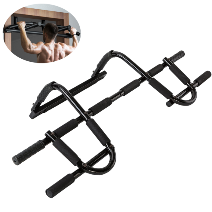 2단 문틀 철봉 턱걸이 풀업바 철봉 미끄럼 방지 가정용 실내 운동 기구 문철봉 안전철봉