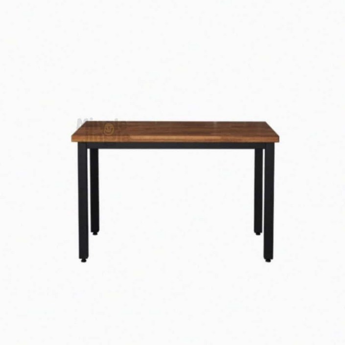 MJ0 멀바우 원목 스틸식탁 1200 테이블원목 다용도식탁