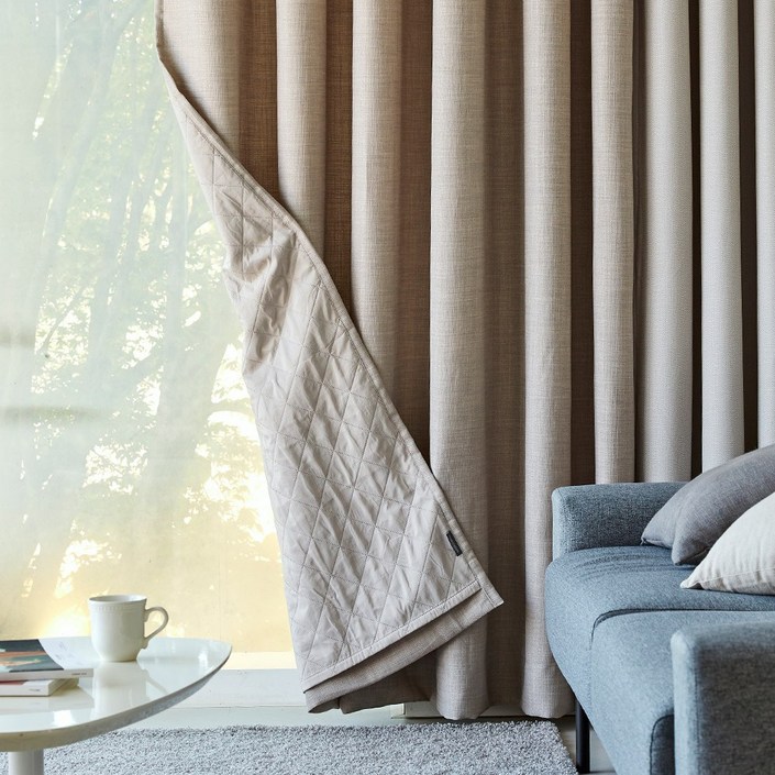 모던하우스 ON 린넨스타일 3중방한 3도씨커튼 1장 아일렛