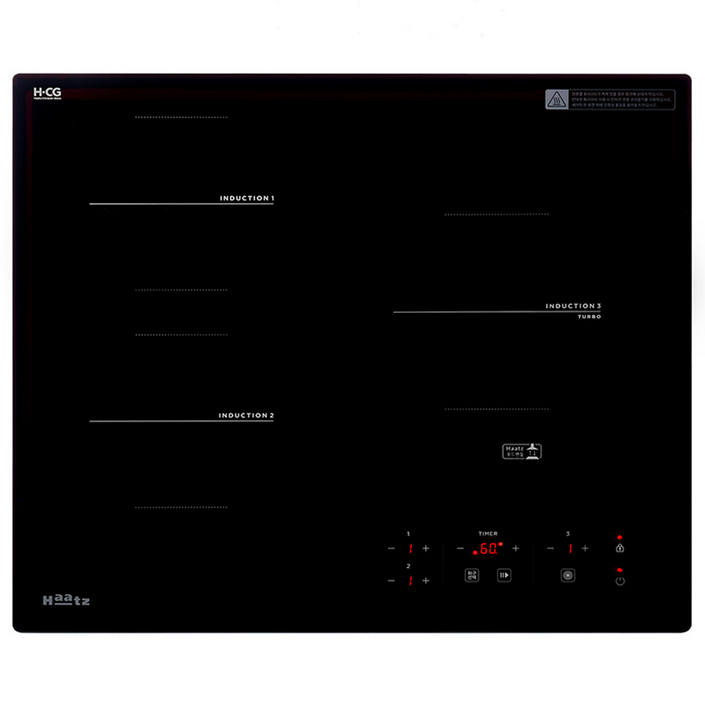 하츠 인덕션 3구 매립형, 빌트인, IH-3605TTL