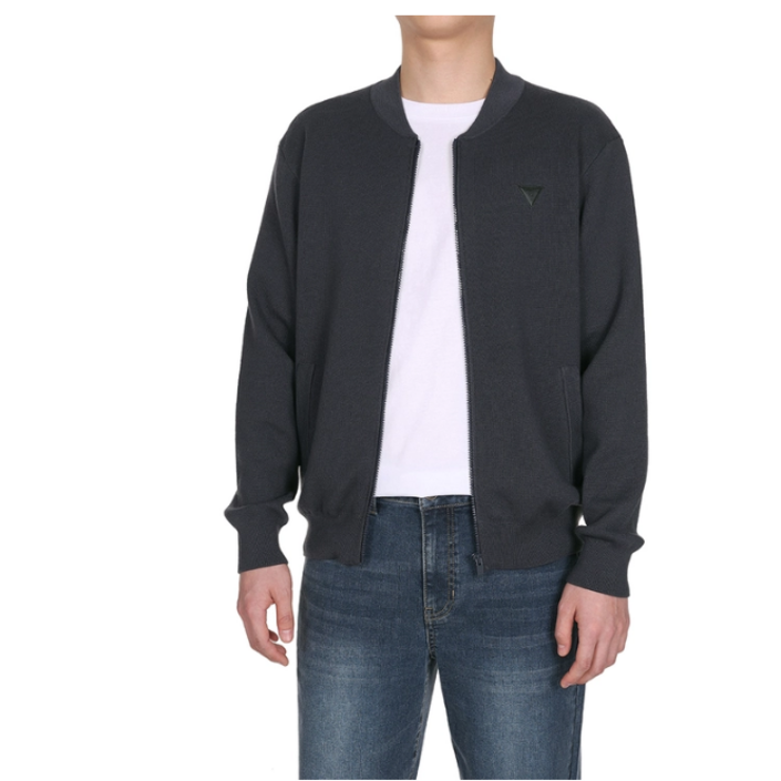 게스 남자 깔끔한 니트 가디건 집업 GMKS7