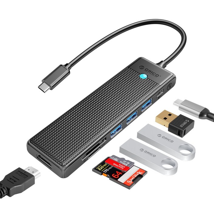 오리코 USB 3.0 허브 PD100W TypeC 4K HDMI 멀티포트 허브