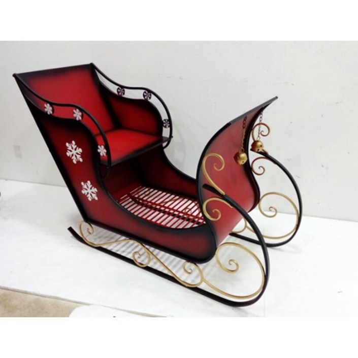 크리스마스 대형 철제 썰매 장식 탑승 촬영 소품 데코