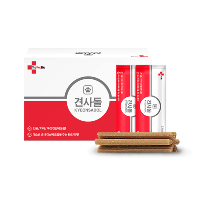 견사돌 소형견용 덴탈껌, 닭고기맛, 168g, 6박스