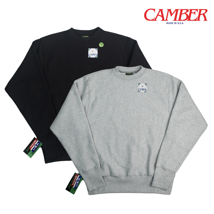 캠버 12oz 크로스 니트 크루넥 스웨트 셔츠 맨투맨 기모 CB234