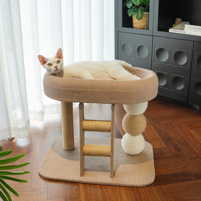 레브펫 고양이 멀티 스크래쳐볼 캣타워, 혼합색상, 1개