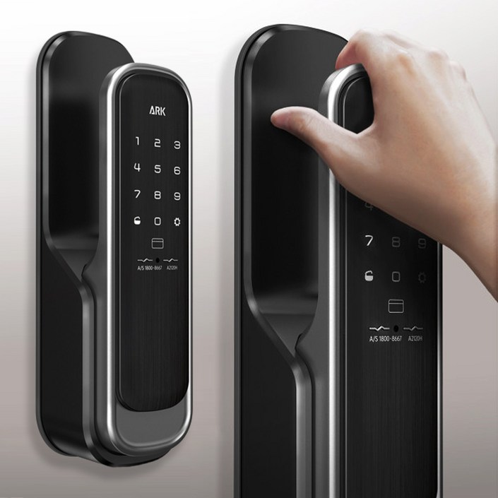 라오나크 A2120H 제스퍼 무타공도어락 현관문 푸시풀 현관도어 디지털 카드키 번호키 교체