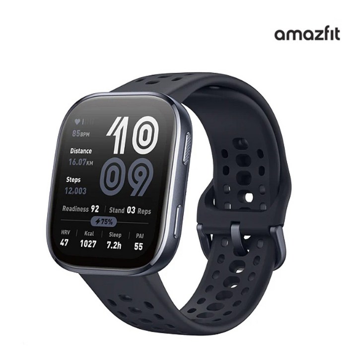 어메이즈핏 빕6 1.97인치 대형 AMOLED 디스플레이AmazfitBip 6블랙ISK