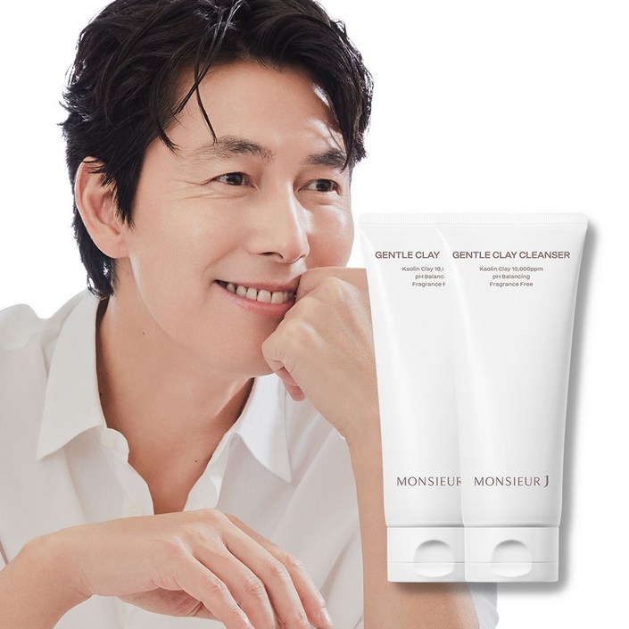 무슈제이 피지 흡착 젠틀 클레이 팩 약산성 폼 클렌징 150ml x2, 150ml, 2개