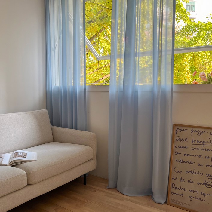 스테디 뮤트 쉬폰커튼