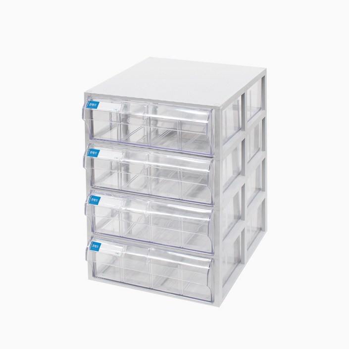 코메드 CMD6014멀티박스 4칸 투명서랍장