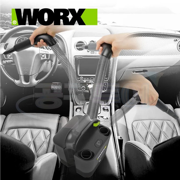 웍스 20V 차량용청소기 WU030.9 본체만 휴대용 무선청소기