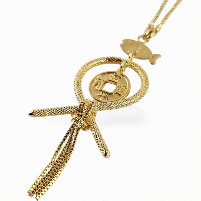 귀인 룸미러걸이 차걸이 코뚜레 24k 도금 소뚜레장식