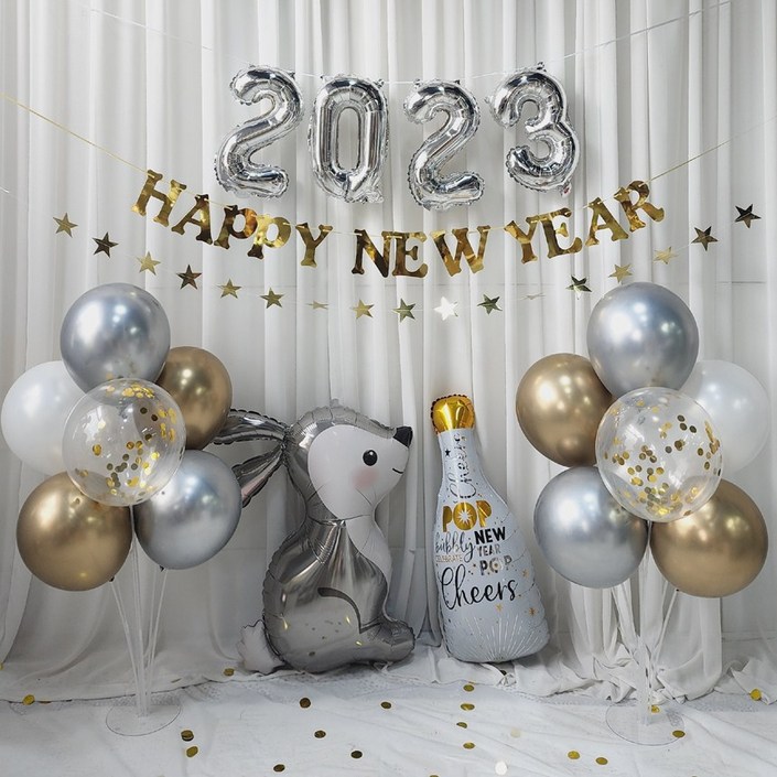 연지마켓 2023 새해 연말 파티 풍선 용품