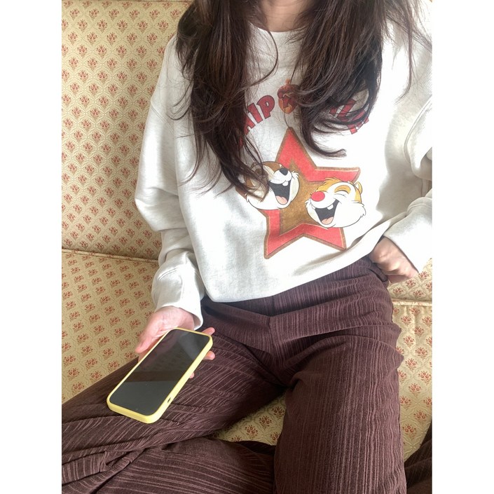 underson 언더슨 칩 빈티지 맨투맨 2color