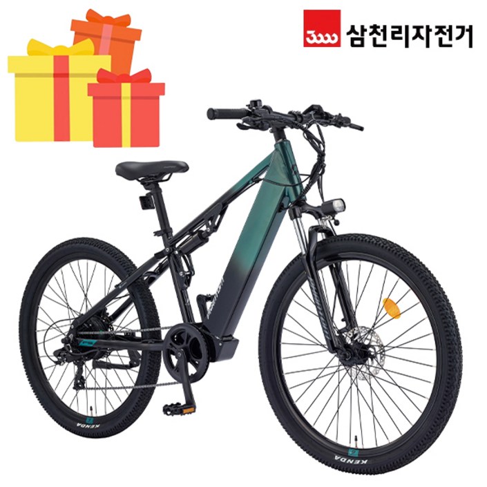 삼천리 완조립 2024 팬텀 FS 27.5인치 8단 파스 스로틀 MTB 전기자전거 14Ah, 24년형다크제이드블랙 삼천리 완조립 2024 팬텀 FS 27.5인치 8단 파스 스로틀 MTB 전기자전거 14Ah, 24년형다크제이드블랙