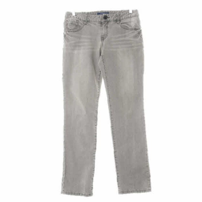 4167 톰보이 그레이 데님 워싱스트레이트진