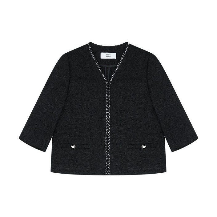 베스띠벨리 브레이드 포인트 트위드자켓 KJAE2144