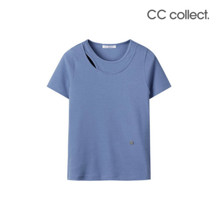 [CC콜렉트] 레이어링 슬림핏 티셔츠 BLE243PSM104 379871