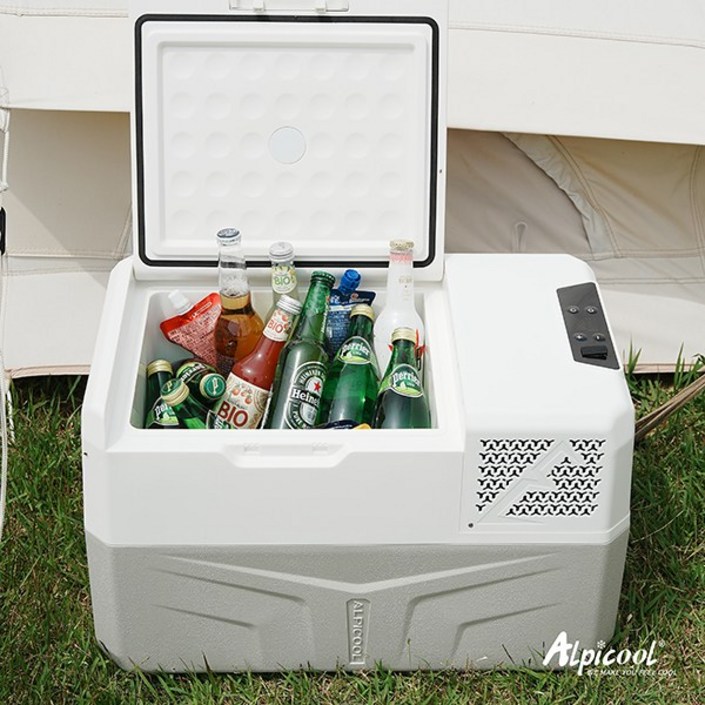 공식판매 단독특가 알피쿨 30L 40L 50L 코오롱 정품 차량용냉장고 캠핑냉장고 공식AS 차량용 냉동고 휴대 이동식 차박, S30, 화이트