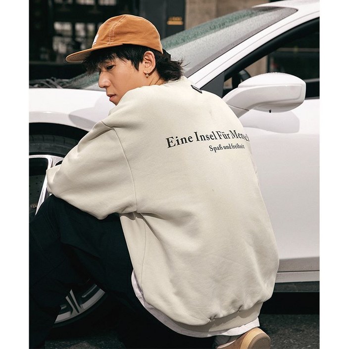 유루 남성용 Eine 클래식 기모 맨투맨 K3797