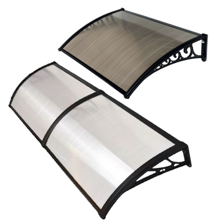 폴리허브 고정어닝 캐노피 렉산 폴리카보네이트 테라스가림막 차양막 현관 창문 빗물막이 비가림