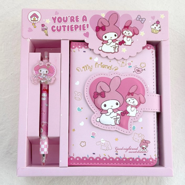 문구보따리 산리오 다이어리 수첩볼펜