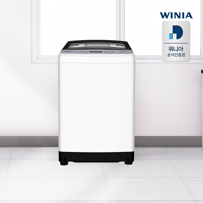 위니아 12kg 저소음 세탁기 통돌이 원룸 사무실 스타드럼 화이트 EWF12WG1WA, 화이트