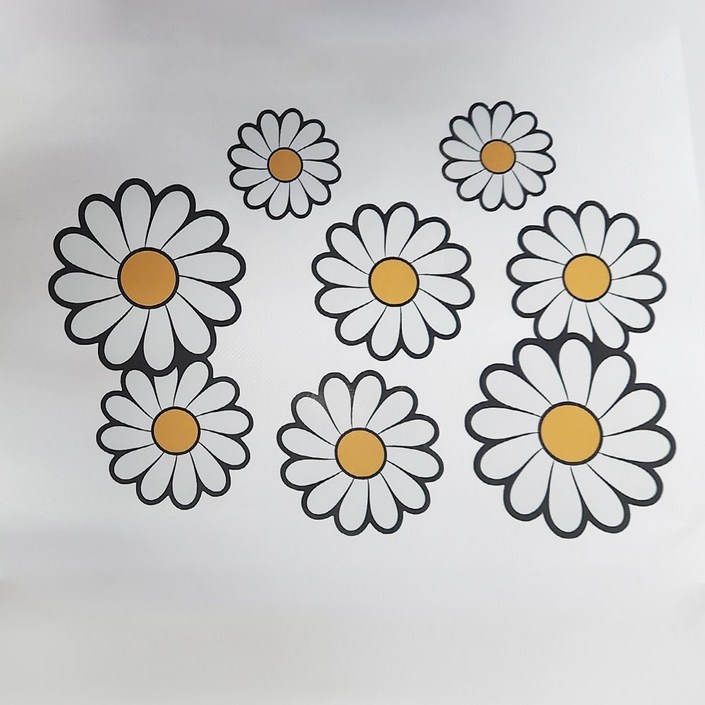 꽃모양 스티커 차량용 데칼 포인트 데코 흠집 스티커